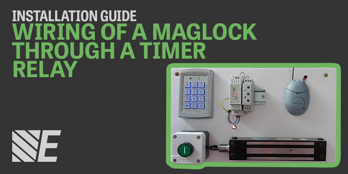 Installation Guide - Wiring of a maglock through a timer relay